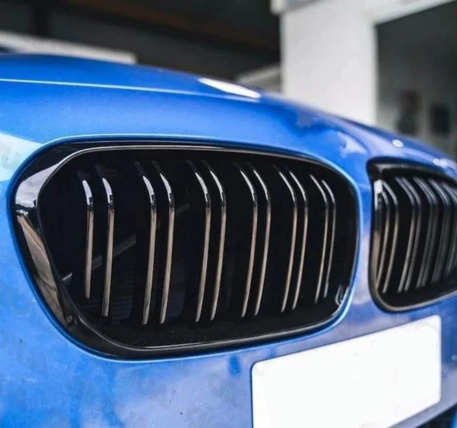 1 Series F20/F21 - Gloss Black Front Kidney Grille | 2011-2015 Pre-LCI