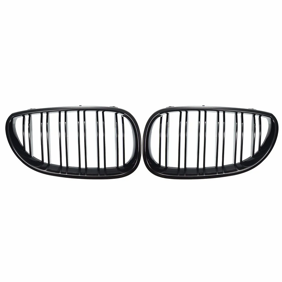 5 Series E60/E61 - Gloss Black Double Slat Front Kidney Grille | 2003–2010