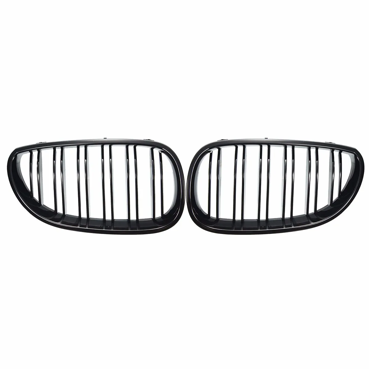 5 Series E60/E61 - Gloss Black Double Slat Front Kidney Grille | 2003–2010