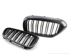 5 Series G30/G31/F90 - Gloss Black / Matte Black Front Double-Slat Kidney Grille | 2017-2019