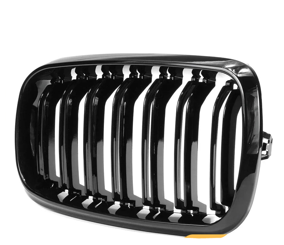 X5 X6 F15/F16/F85/F86 - Gloss Black Front Double-Slat Kidney Grille | 2014-2018