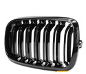 X5 X6 F15/F16/F85/F86 - Gloss Black Front Double-Slat Kidney Grille | 2014-2018