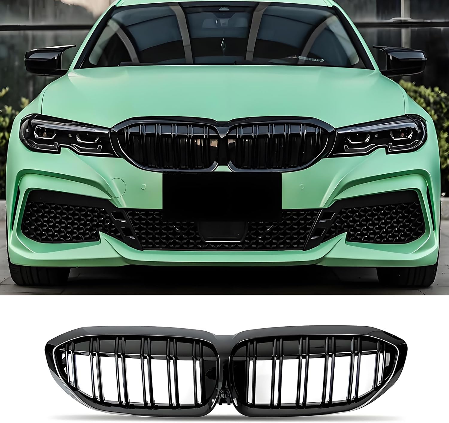 3 Series G20/G21 - Gloss Black Front Kidney Grille | 2019-2025