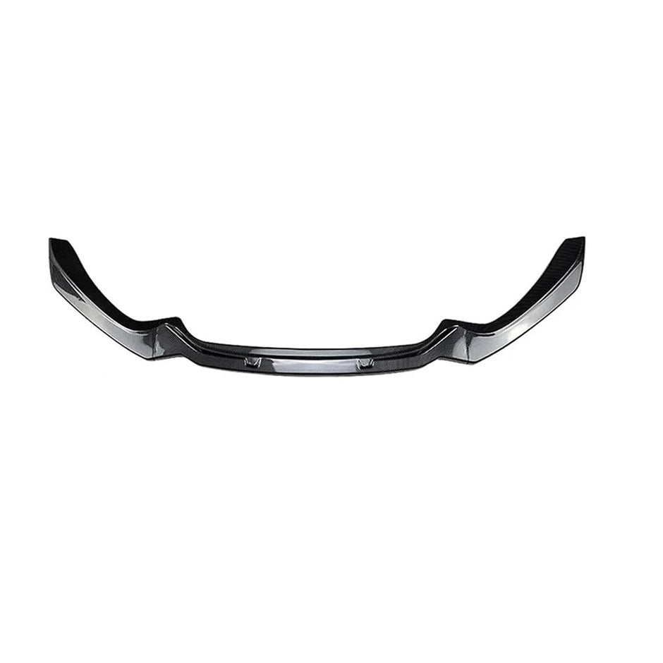 1 Series F20/F21 - Gloss Black / Carbon Look Front Bumper Lip Spoiler | 2015-2019