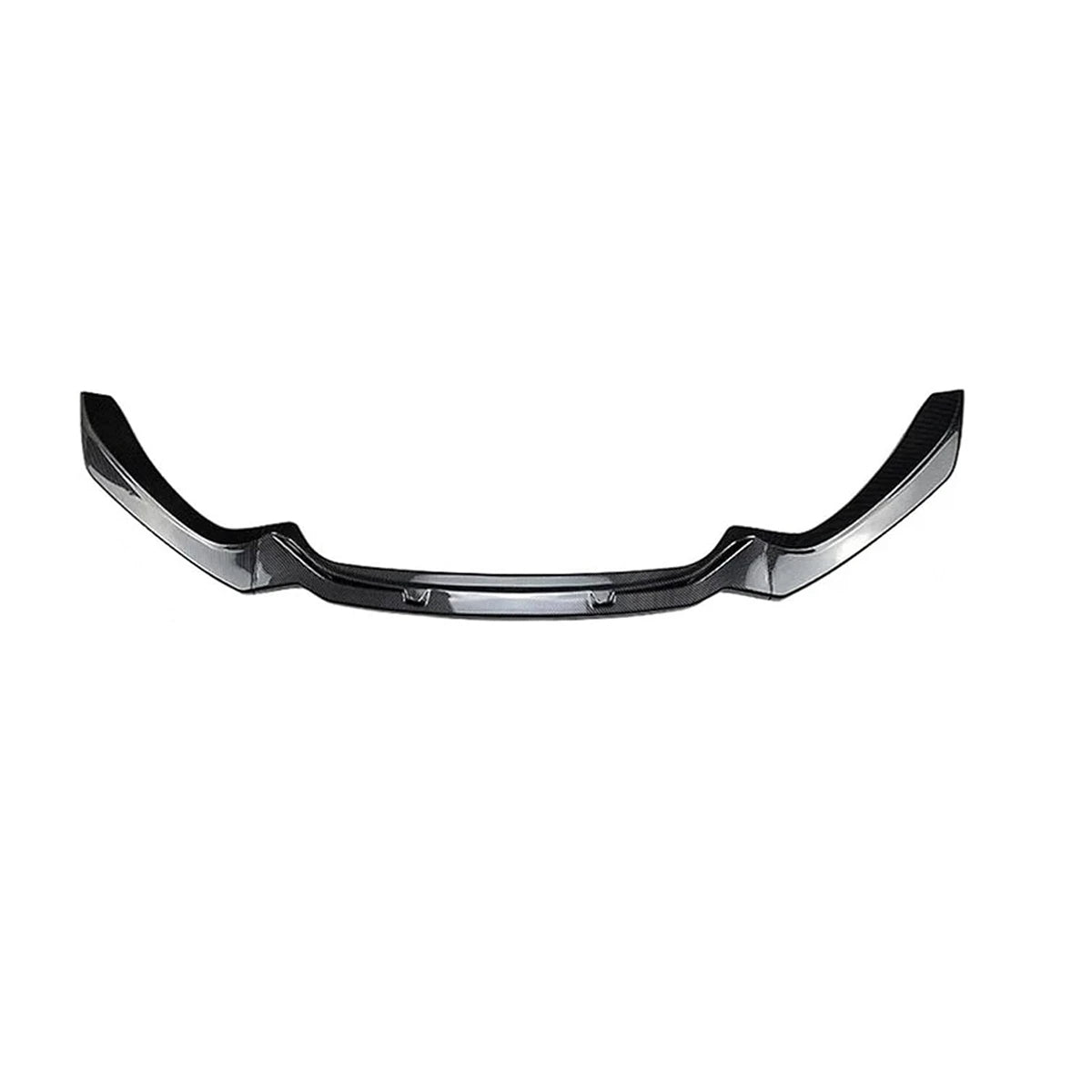 1 Series F20/F21 - Gloss Black / Carbon Look Front Bumper Lip Spoiler | 2015-2019