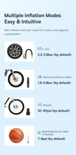 Smart Digital Portable Tyre Inflator – Cordless Air Pump for Car, Bike & More
