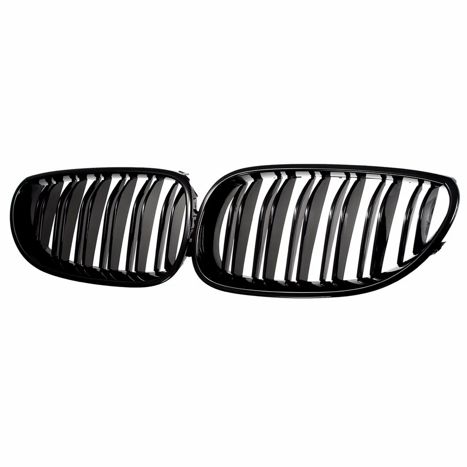 5 Series E60/E61 - Gloss Black Double Slat Front Kidney Grille | 2003–2010