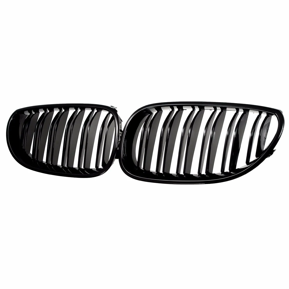 5 Series E60/E61 - Gloss Black Double Slat Front Kidney Grille | 2003–2010