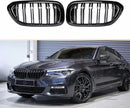 5 Series G30/G31/F90 - Gloss Black / Matte Black Front Double-Slat Kidney Grille | 2017-2019