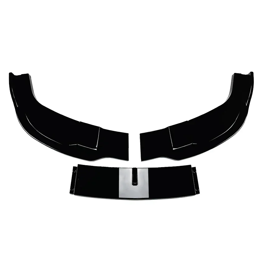 5 Series E60/E61 - Gloss Black / Carbon Look Front Bumper Lip Spoiler | 2005-2010