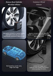 High-Power Dual Cylinder Cordless Tyre Inflator – 250W Portable Air Pump