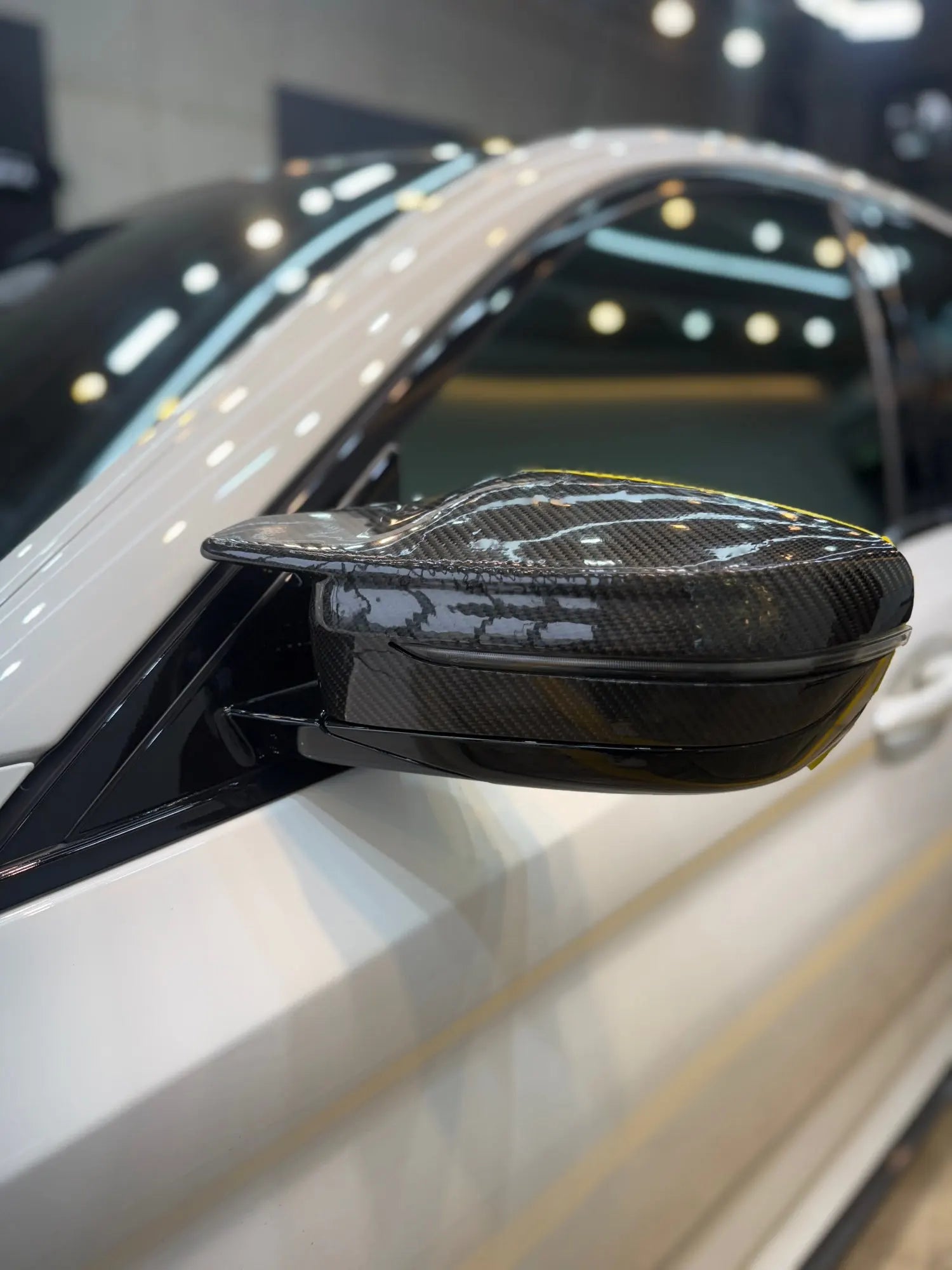 G-Series 3/5/7/8 - Gloss Black / Carbon Look Side Mirror Cover | 2016-2024