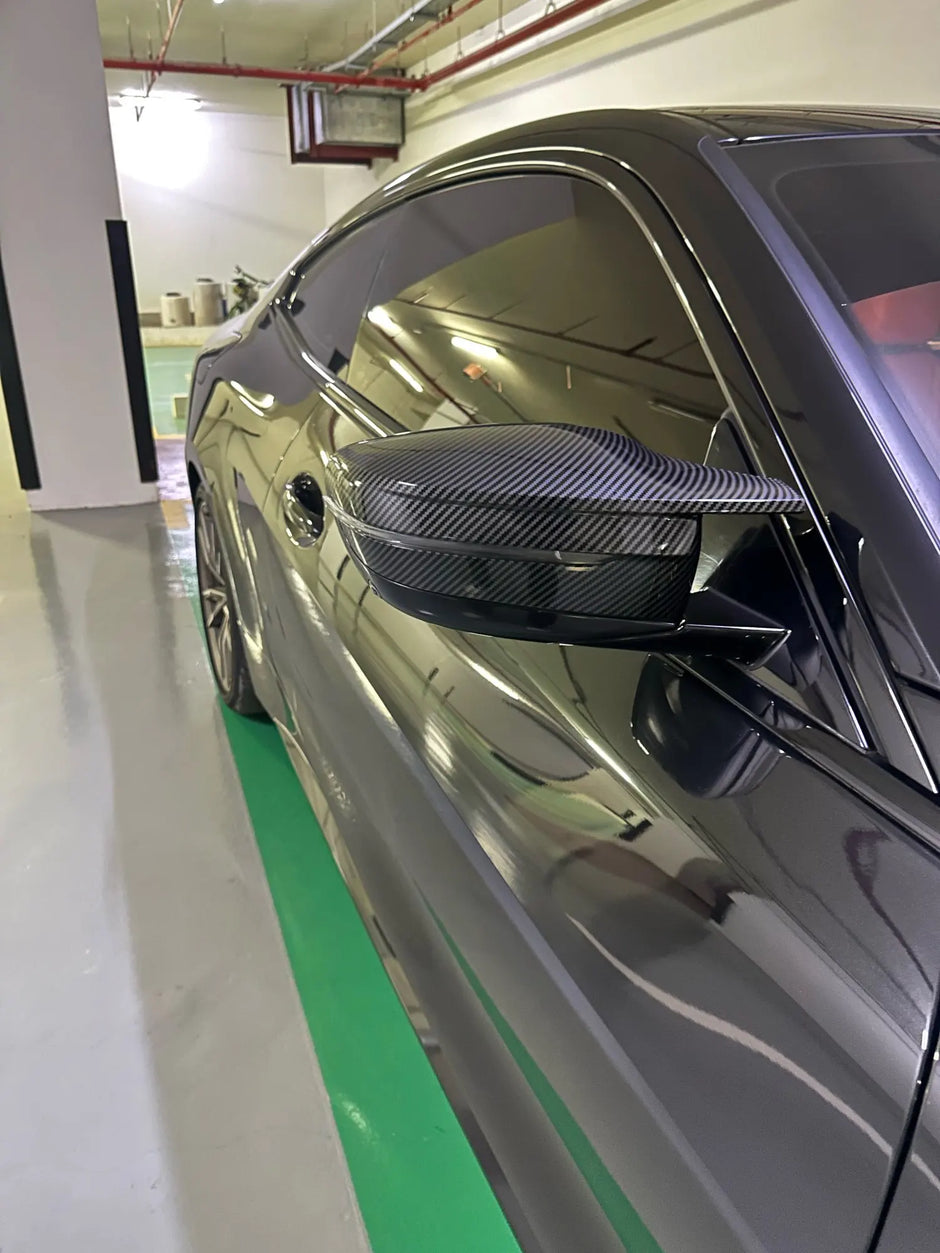 G-Series 3/5/7/8 - Gloss Black / Carbon Look Side Mirror Cover | 2016-2024