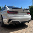 3 Series G20/G21 - Gloss Black Rear Bumper Diffuser | 2019-2022
