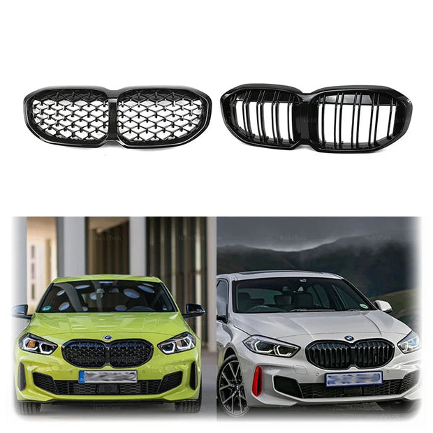 1 Series F40 - Gloss Black Front Kidney Grille | 2019-2025
