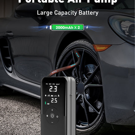 Portable Rechargeable Tyre Inflator with Digital Display