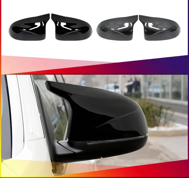 X Series F25/F26/F15/F16 - Gloss Black / Carbon Look Side Mirror Caps | 2014-2018