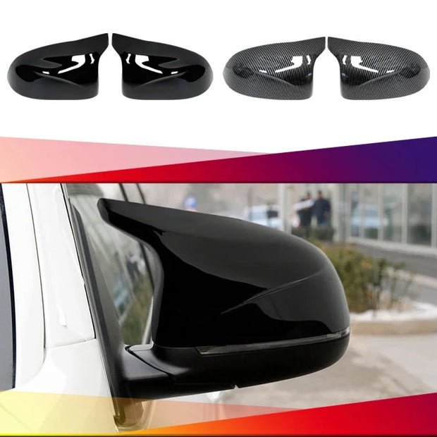 X Series F25/F26/F15/F16 - Gloss Black / Carbon Look Side Mirror Caps | 2014-2018