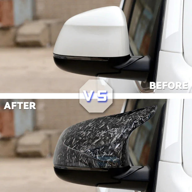 X Series F25/F26/F15/F16 - Gloss Black / Carbon Look Side Mirror Caps | 2014-2018