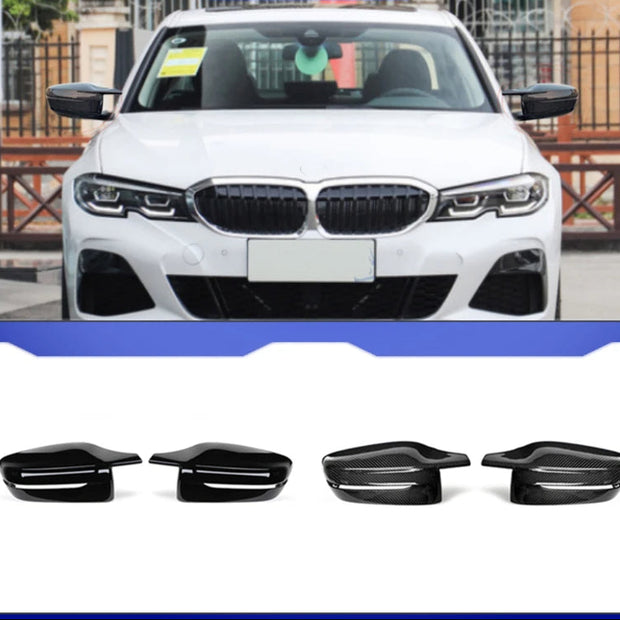 Side Mirror Cover – Gloss Black / Carbon Look (LHD & RHD, Fits G-Series 3/5/7/8 Series)