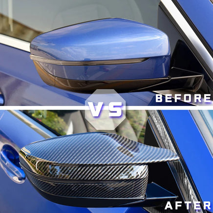 G-Series 3/5/7/8 - Gloss Black / Carbon Look Side Mirror Cover | 2016-2024