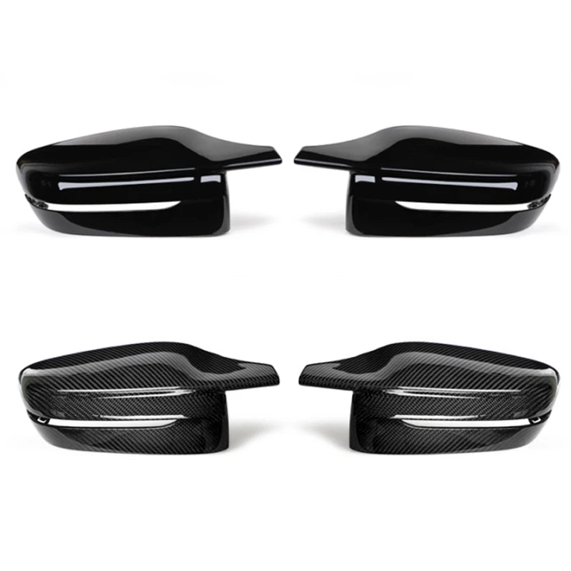 G-Series 3/5/7/8 - Gloss Black / Carbon Look Side Mirror Cover | 2016-2024