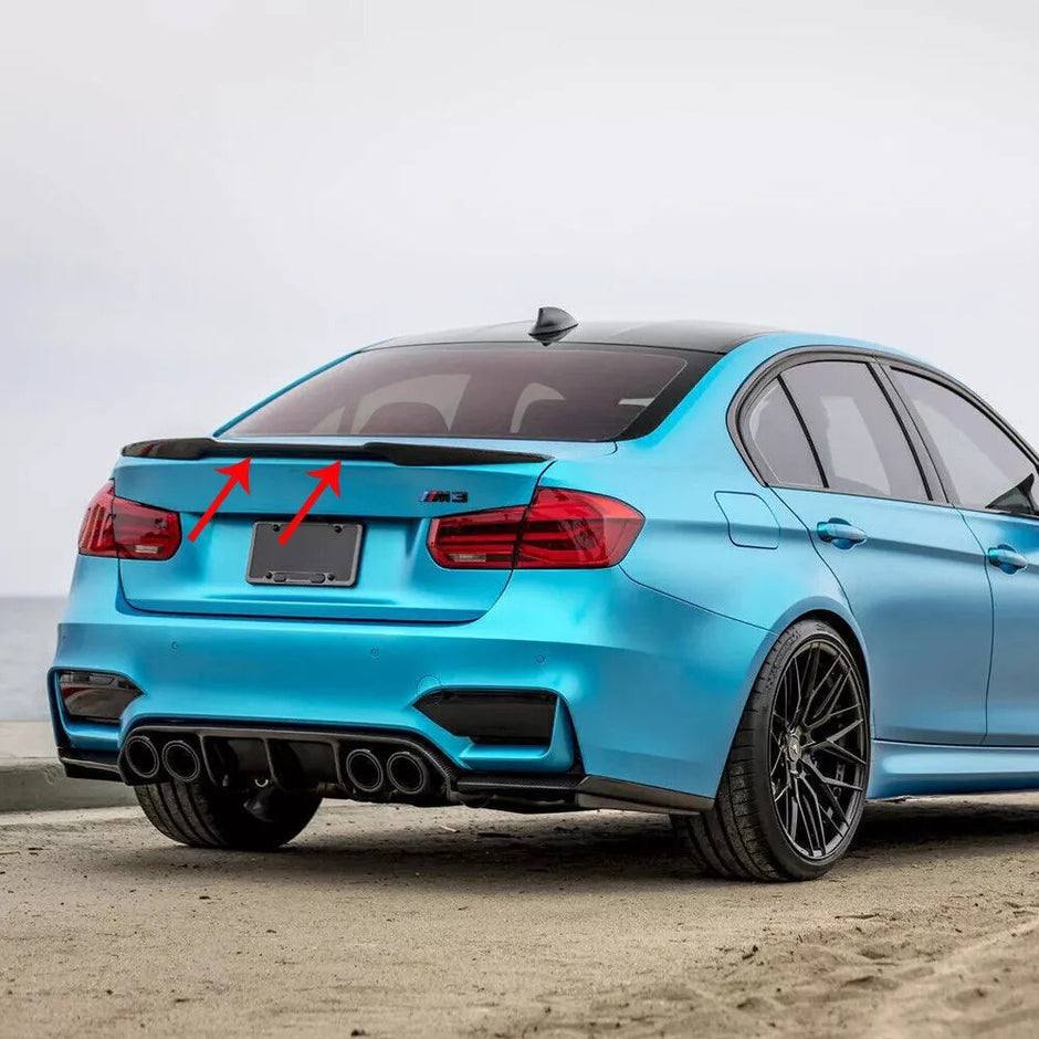3 Series F30/F80 - Gloss Black / Carbon Look Rear Boot/Trunk Spoiler | 2012-2019
