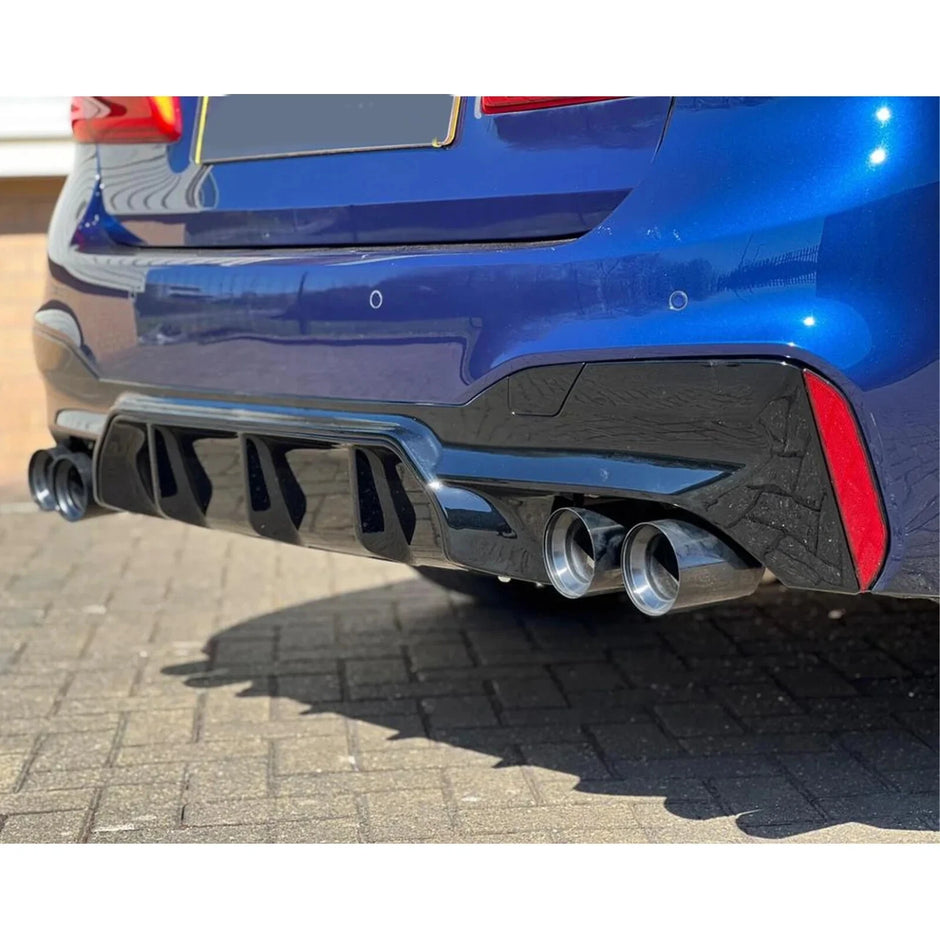 5 Series G30/G31 - Gloss Black/Carbon Look Rear Diffuser | 2017–2023