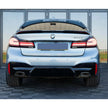 5 Series G30/G31 - Gloss Black/Carbon Look Rear Diffuser | 2017–2023