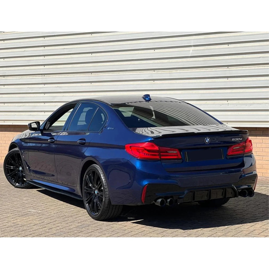 5 Series G30/G31 - Gloss Black/Carbon Look Rear Diffuser | 2017–2023