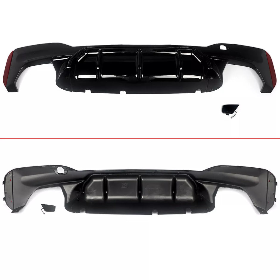 5 Series G30/G31 - Gloss Black/Carbon Look Rear Diffuser | 2017–2023
