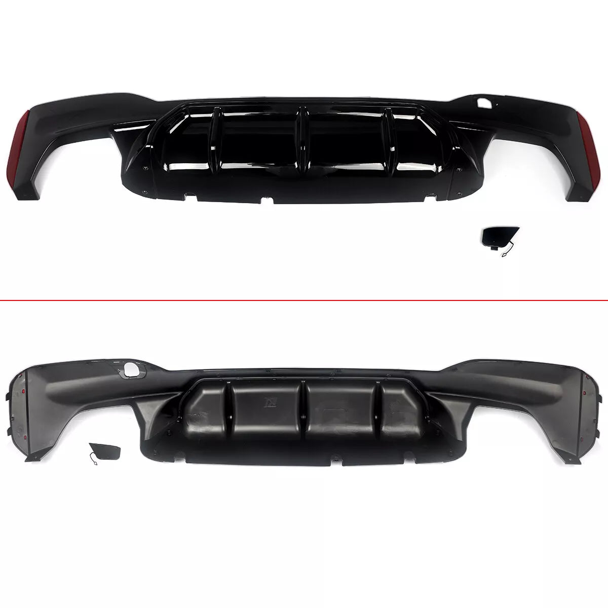 5 Series G30/G31 - Gloss Black/Carbon Look Rear Diffuser | 2017–2023