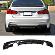3 Series F30/F31 - Gloss Black Rear Bumper Diffuser | 2013-2019