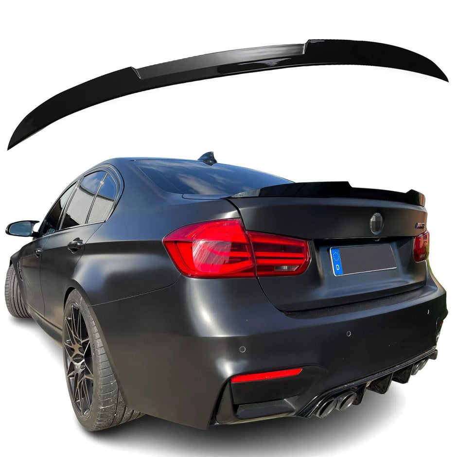 3 Series F30/F80 - Gloss Black / Carbon Look Rear Boot/Trunk Spoiler | 2012-2019