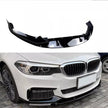 5 Series G30/G31 - Gloss Black/Carbon Look Front Bumper Lip Spoiler | 2017–2023