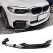 5 Series G30/G31 - Gloss Black/Carbon Look Front Bumper Lip Spoiler | 2017–2023