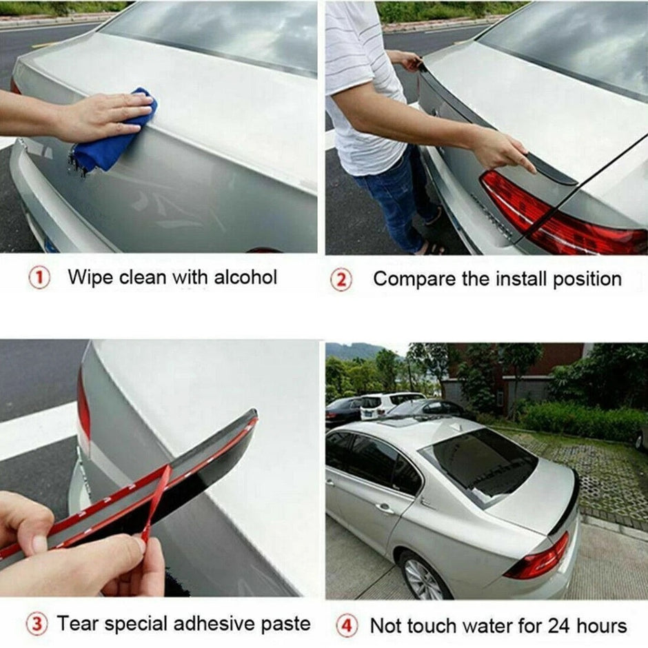 3 Series F30/F80 - Gloss Black / Carbon Look Rear Boot/Trunk Spoiler | 2012-2019