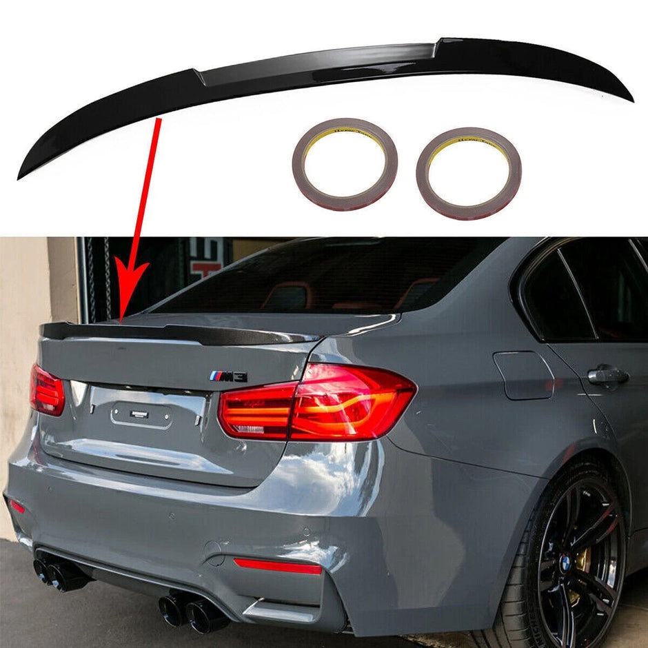 3 Series F30/F80 - Gloss Black / Carbon Look Rear Boot/Trunk Spoiler | 2012-2019